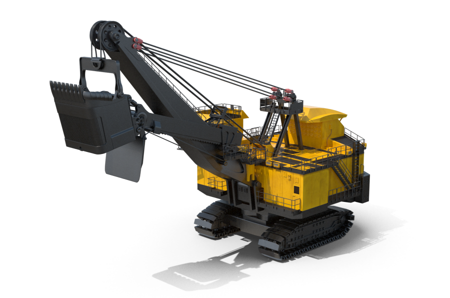 Mining shovel excavator equipment